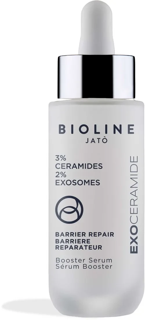 Bioline Jatò EXOSOMES EXOCERAMIDE Booster Serum, visų tipų odai, atkuriamasis serumas - maitina, ramina ir suteikia komforto pojūtį.