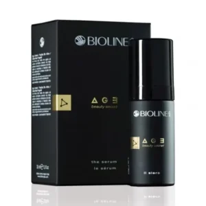 Bioline Age Beauty Secret Visapusiškas priešraukšlinis serumas, visų tipų odai, trejopo poveikio serumas odos atjauninimui, raukšlių mažinimui, odos elastingumui atkurti