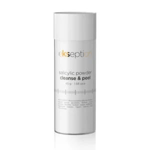 Ekseption SALICYLIC POWDER CLEANSE & PEEL enziminis prausiklis su salicilo rūgštimi, 45 g, visų tipų odai, pudra