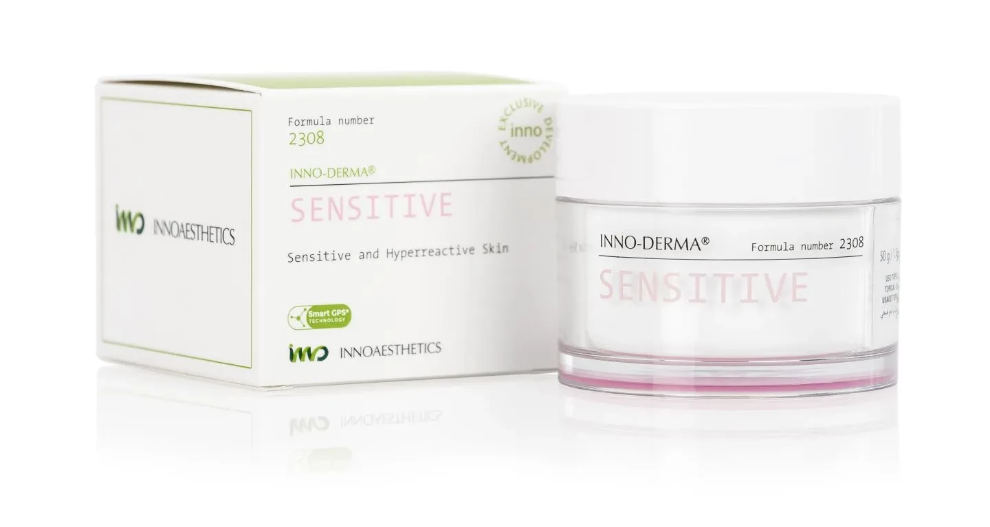 Innoaesthetics Inno-Epigen® Sensitive, jautriai odai, lengvas drėkinamasis kremas jautriai veido odai