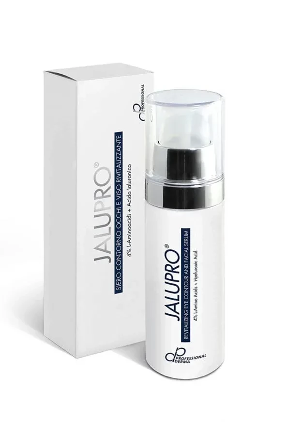 Jalupro Revitalizing Eye Contour And Facial Serum, visų tipų odai, Atgaivinantis serumas apyakiams ir veidui su 4% L-Amino rūgštimis + Hialurono rūgštimi