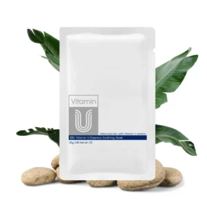 CUSKIN maitinamoji, raminamoji lakštinė veido kaukė su vitaminu U, visiems odos tipams, 1 vnt